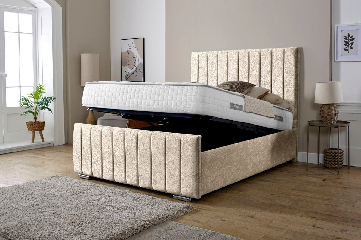 Lisbon Upholstered Ottoman Bed