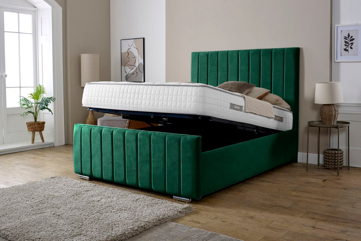 Lisbon Upholstered Ottoman Bed