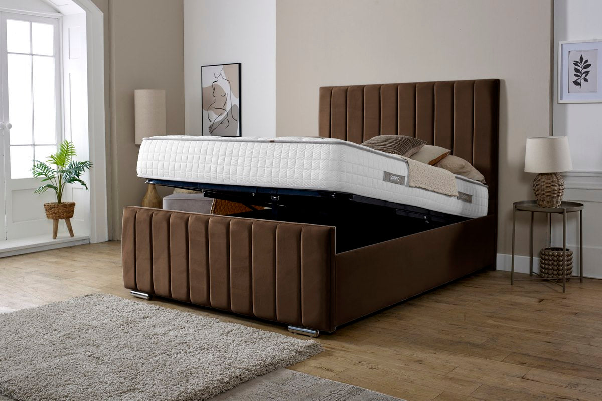 Lisbon Upholstered Ottoman Bed