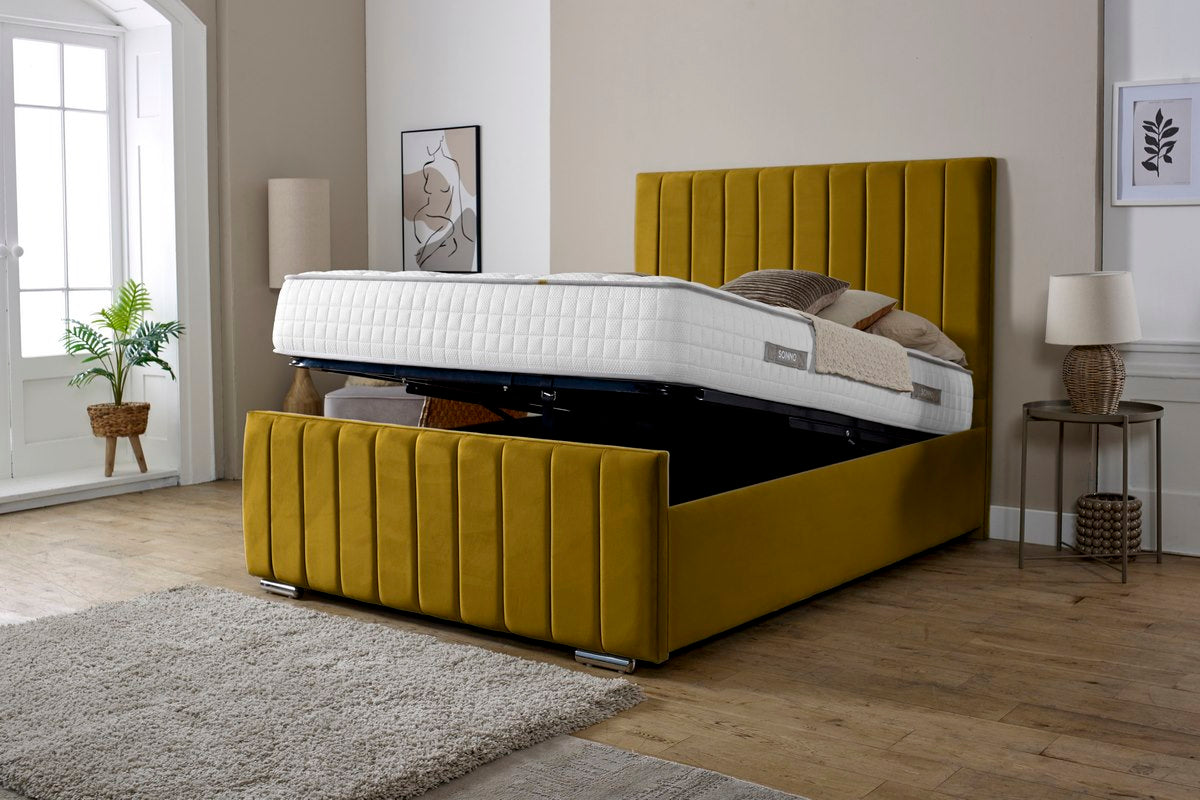 Lisbon Upholstered Ottoman Bed