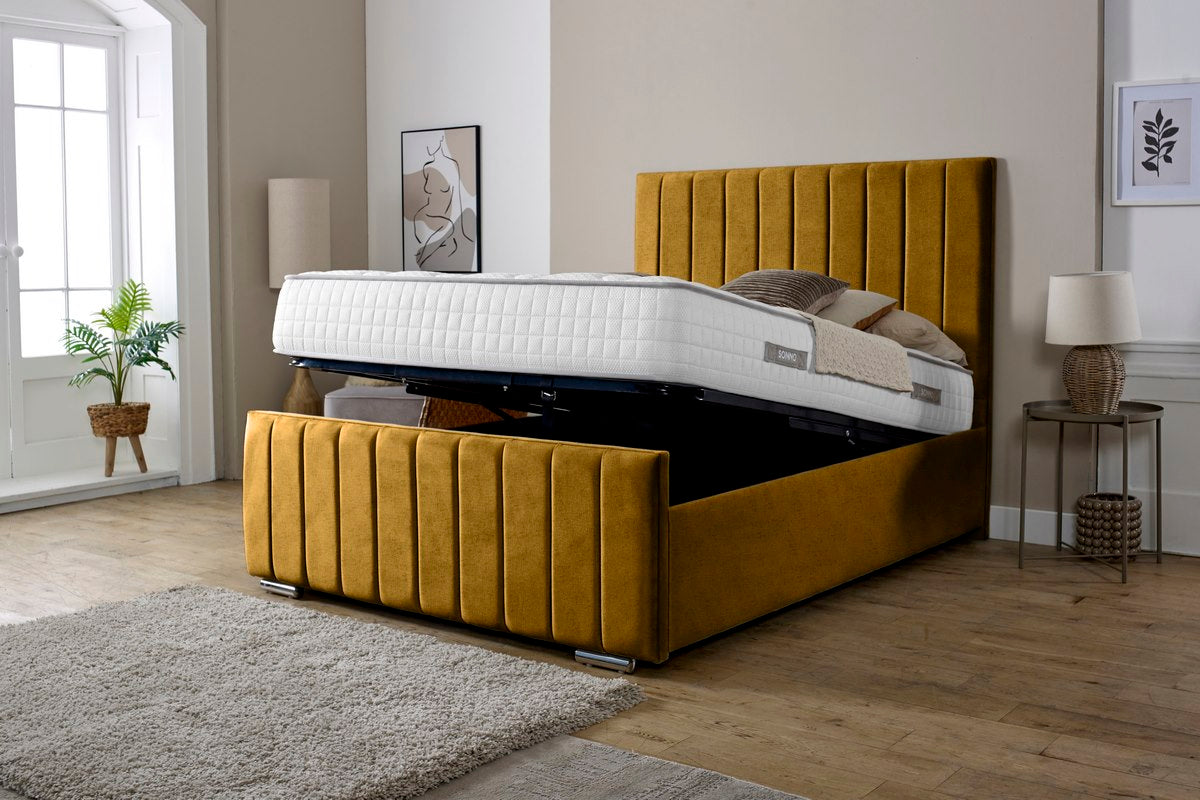 Lisbon Upholstered Ottoman Bed