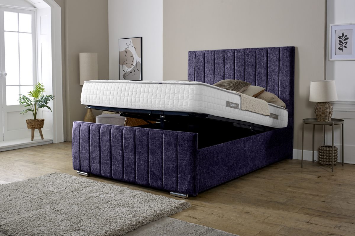 Lisbon Upholstered Ottoman Bed