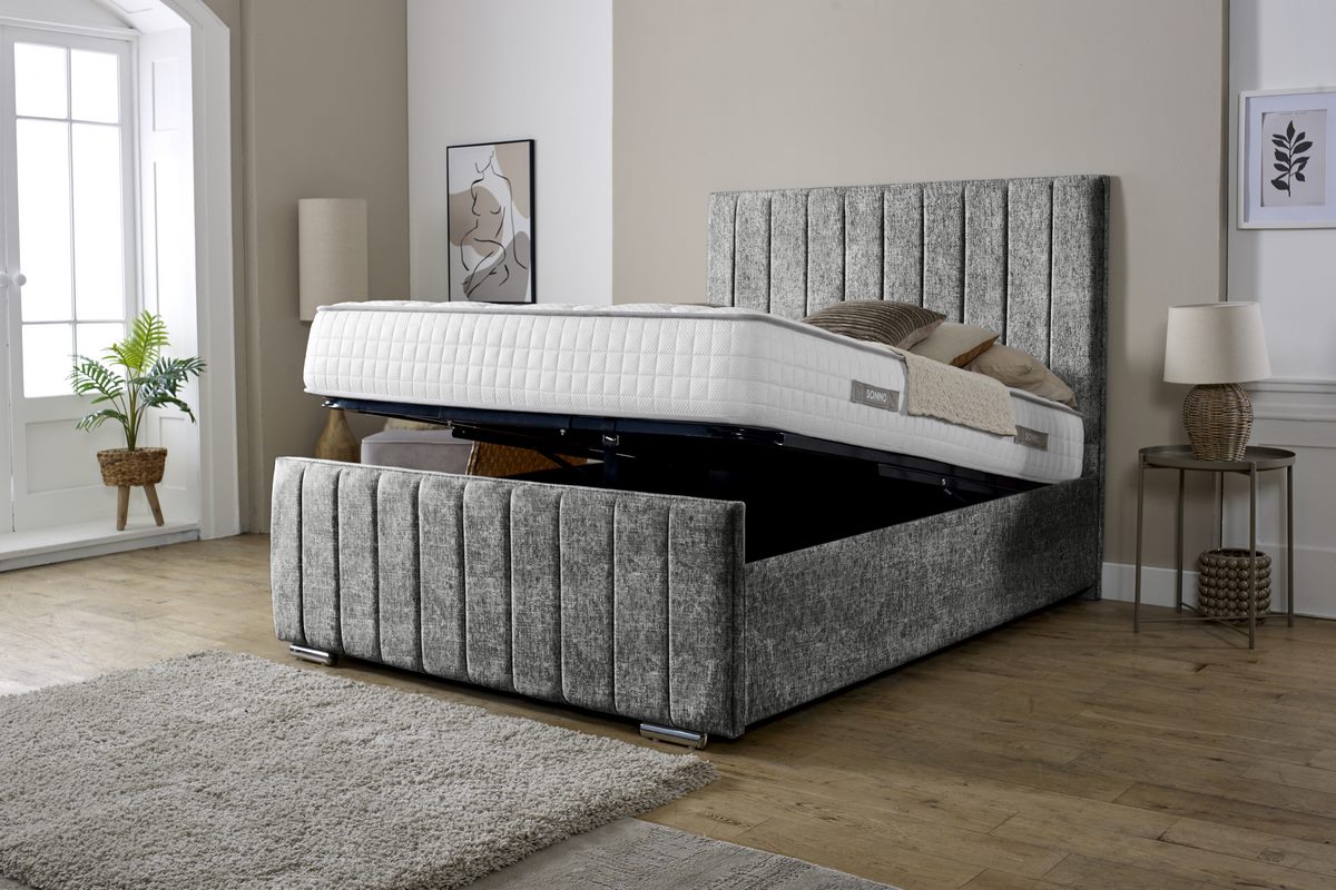 Lisbon Upholstered Ottoman Bed