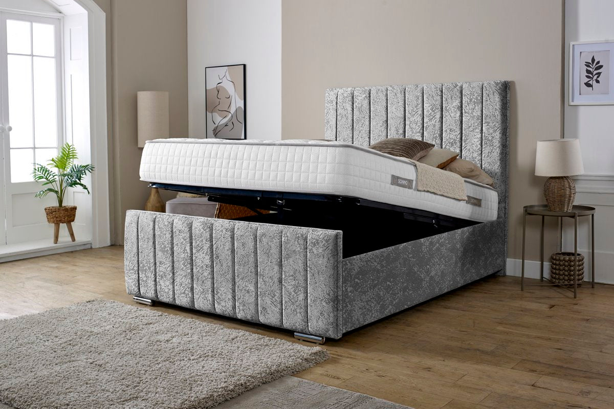 Lisbon Upholstered Ottoman Bed