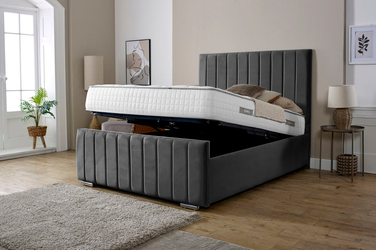 Lisbon Upholstered Ottoman Bed