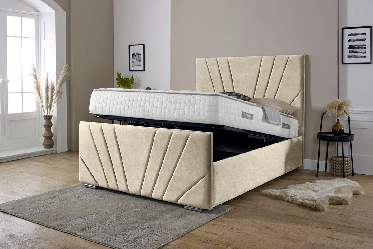 Fiji Sunrise Upholstered Ottoman Bed