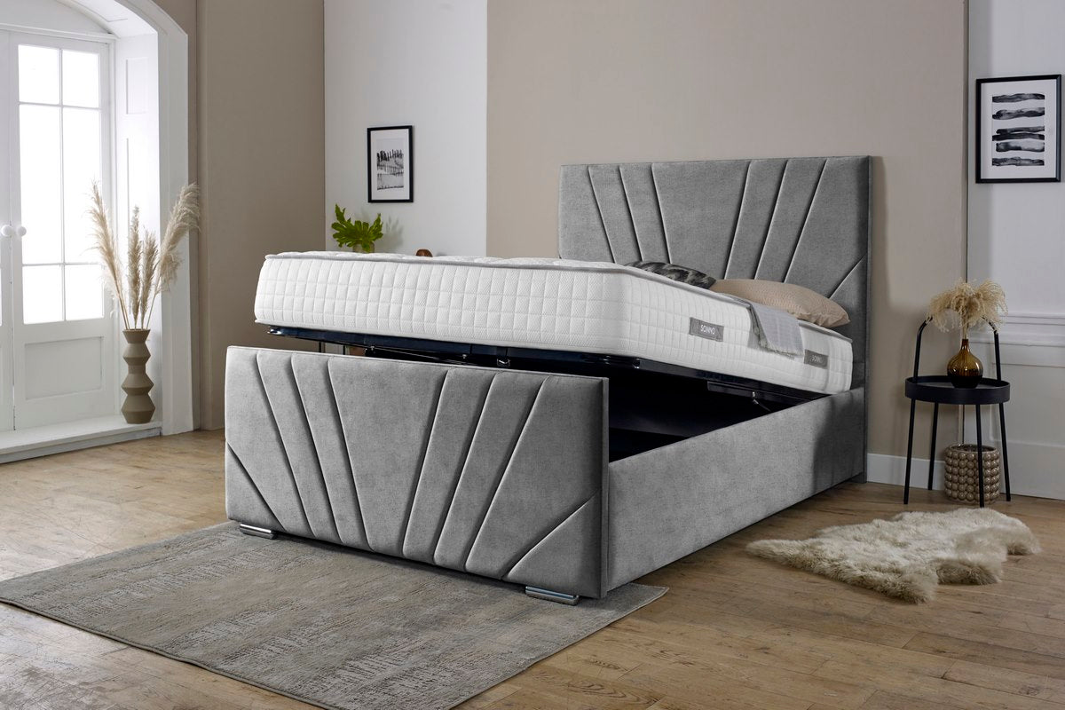 Fiji Sunrise Upholstered Ottoman Bed