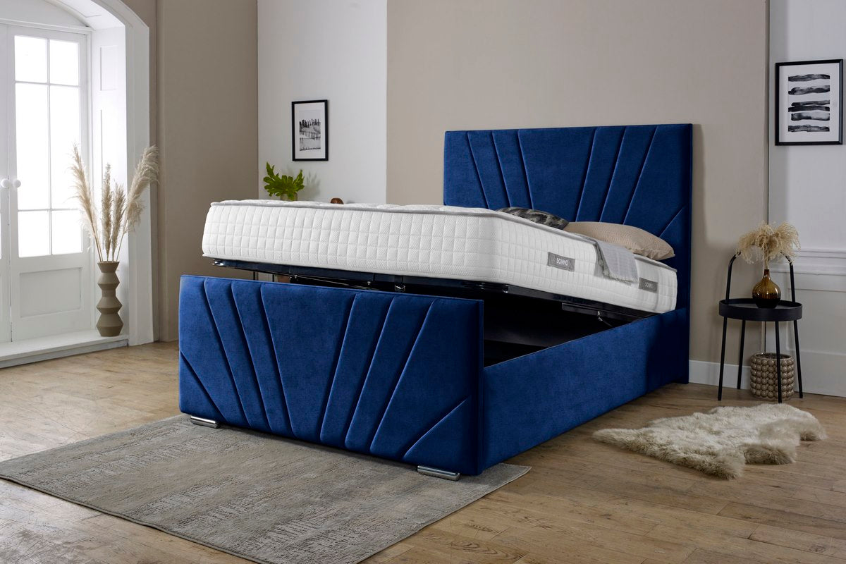 Fiji Sunrise Upholstered Ottoman Bed