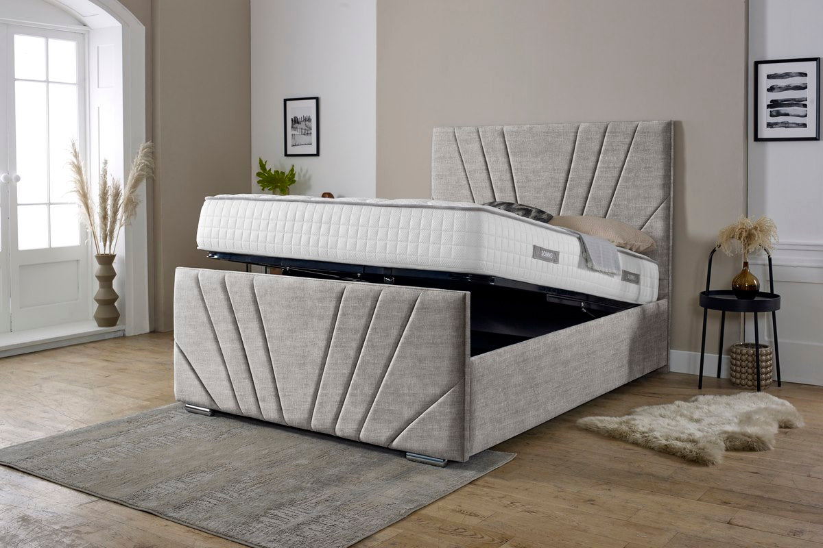 Fiji Sunrise Upholstered Ottoman Bed