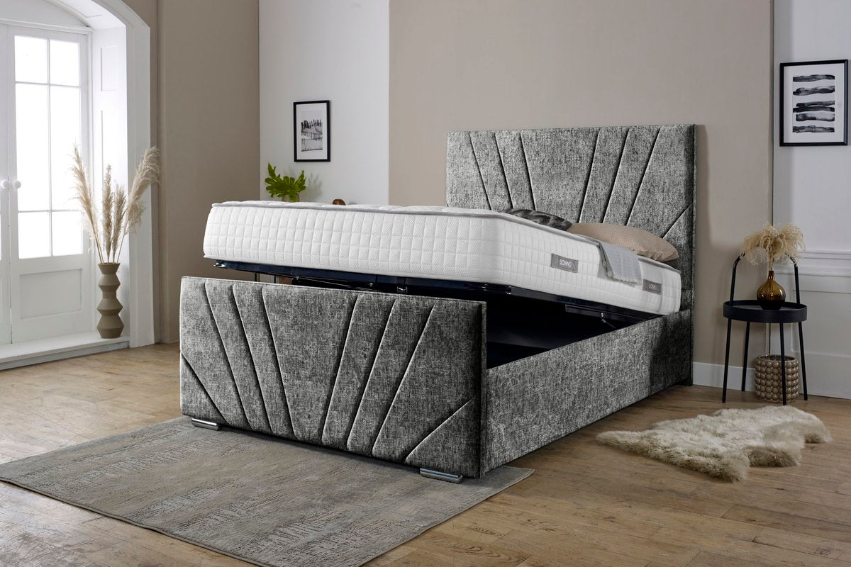 Fiji Sunrise Upholstered Ottoman Bed