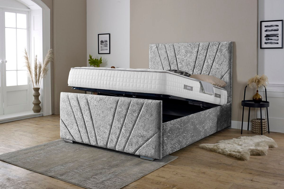 Fiji Sunrise Upholstered Ottoman Bed