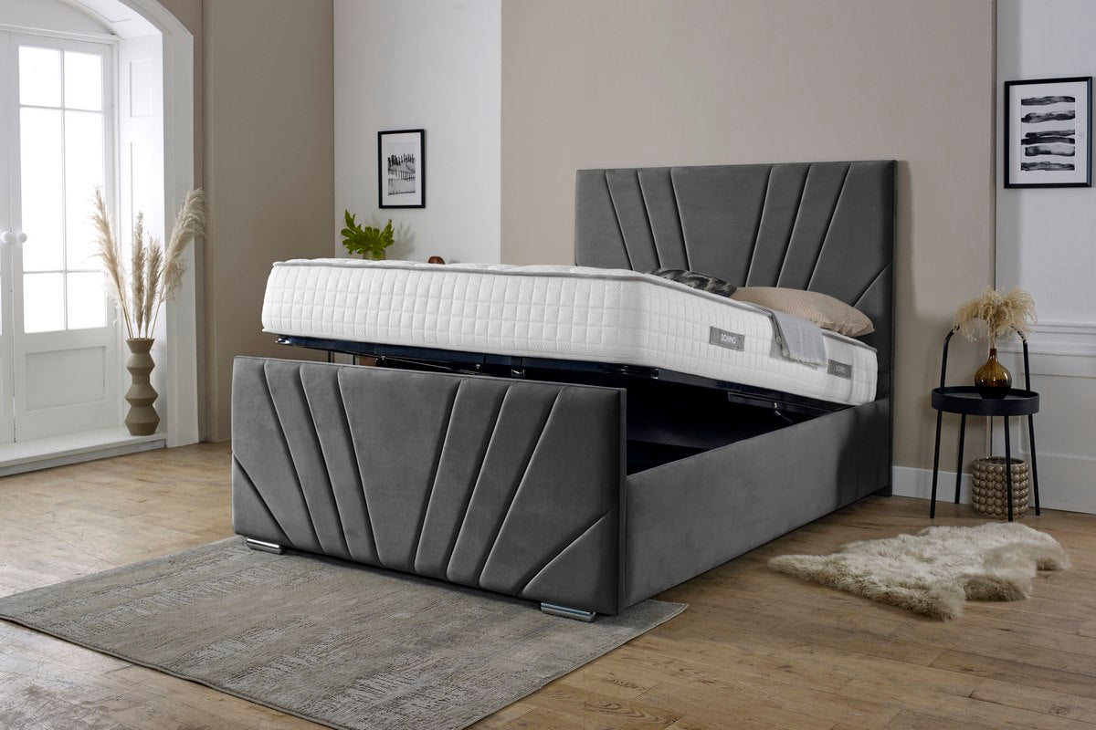 Fiji Sunrise Upholstered Ottoman Bed