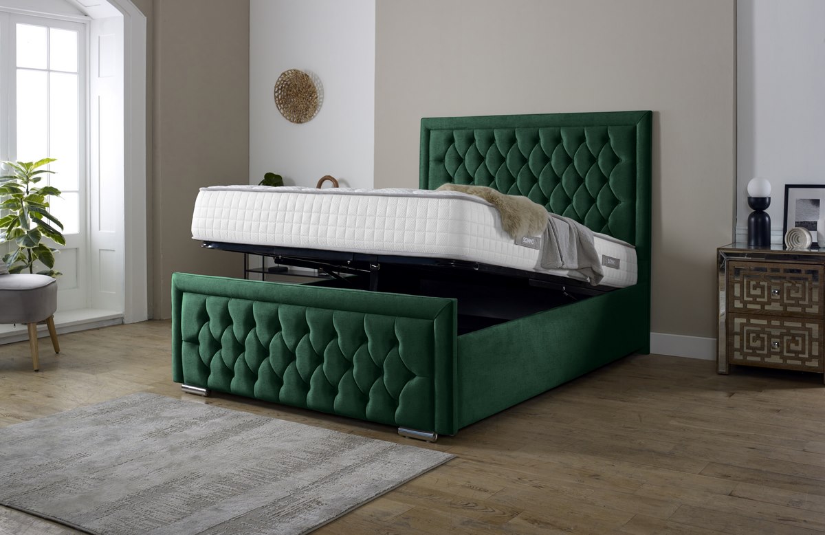 Valencia Upholstered Ottoman Bed