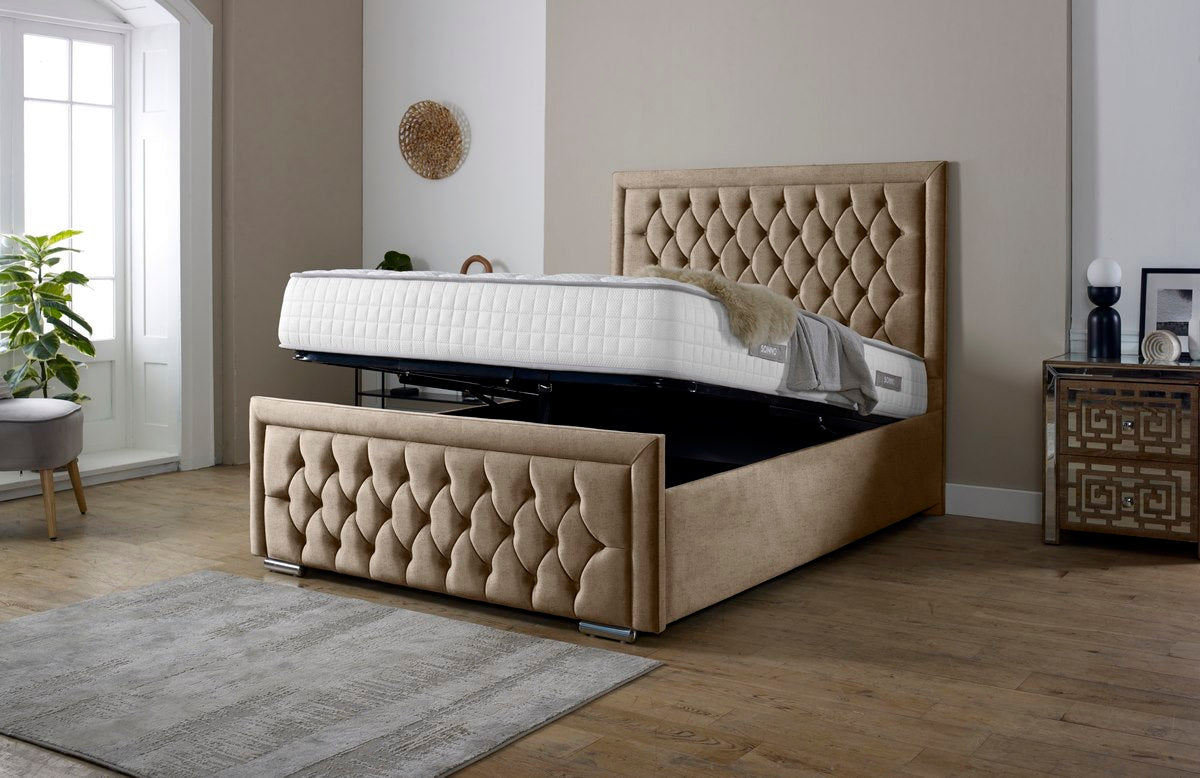 Valencia Upholstered Ottoman Bed