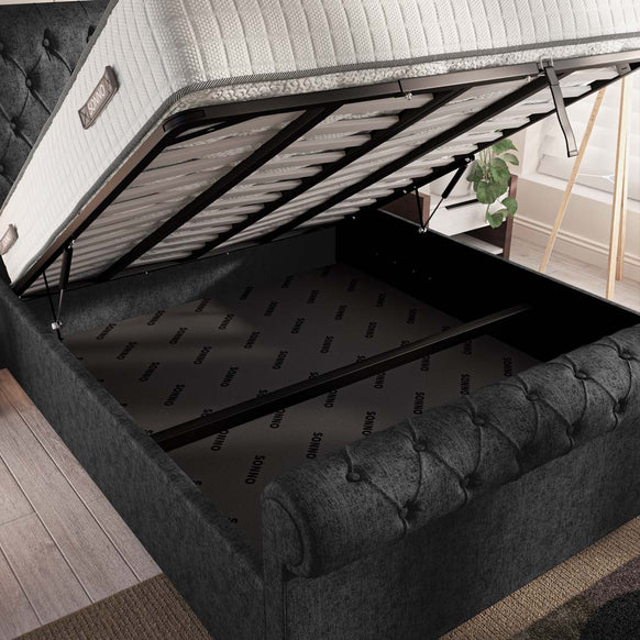 Berlin Upholstered Ottoman Bed