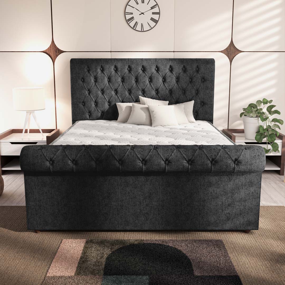 Berlin Upholstered Ottoman Bed