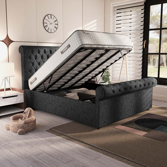 Berlin Upholstered Ottoman Bed
