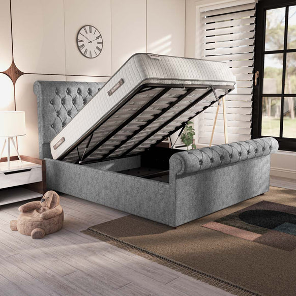 Berlin Upholstered Ottoman Bed