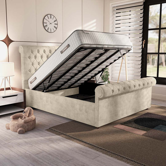 Berlin Upholstered Ottoman Bed