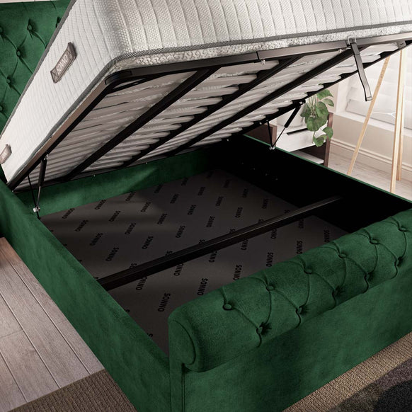 Berlin Upholstered Ottoman Bed
