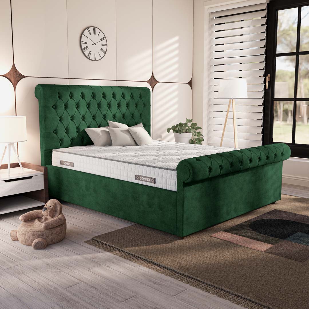Berlin Upholstered Ottoman Bed