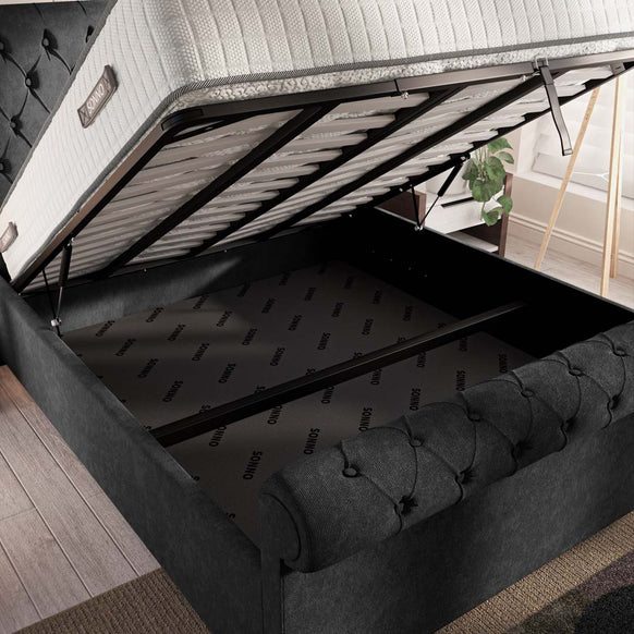 Berlin Upholstered Ottoman Bed