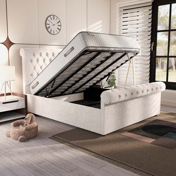 Berlin Upholstered Ottoman Bed