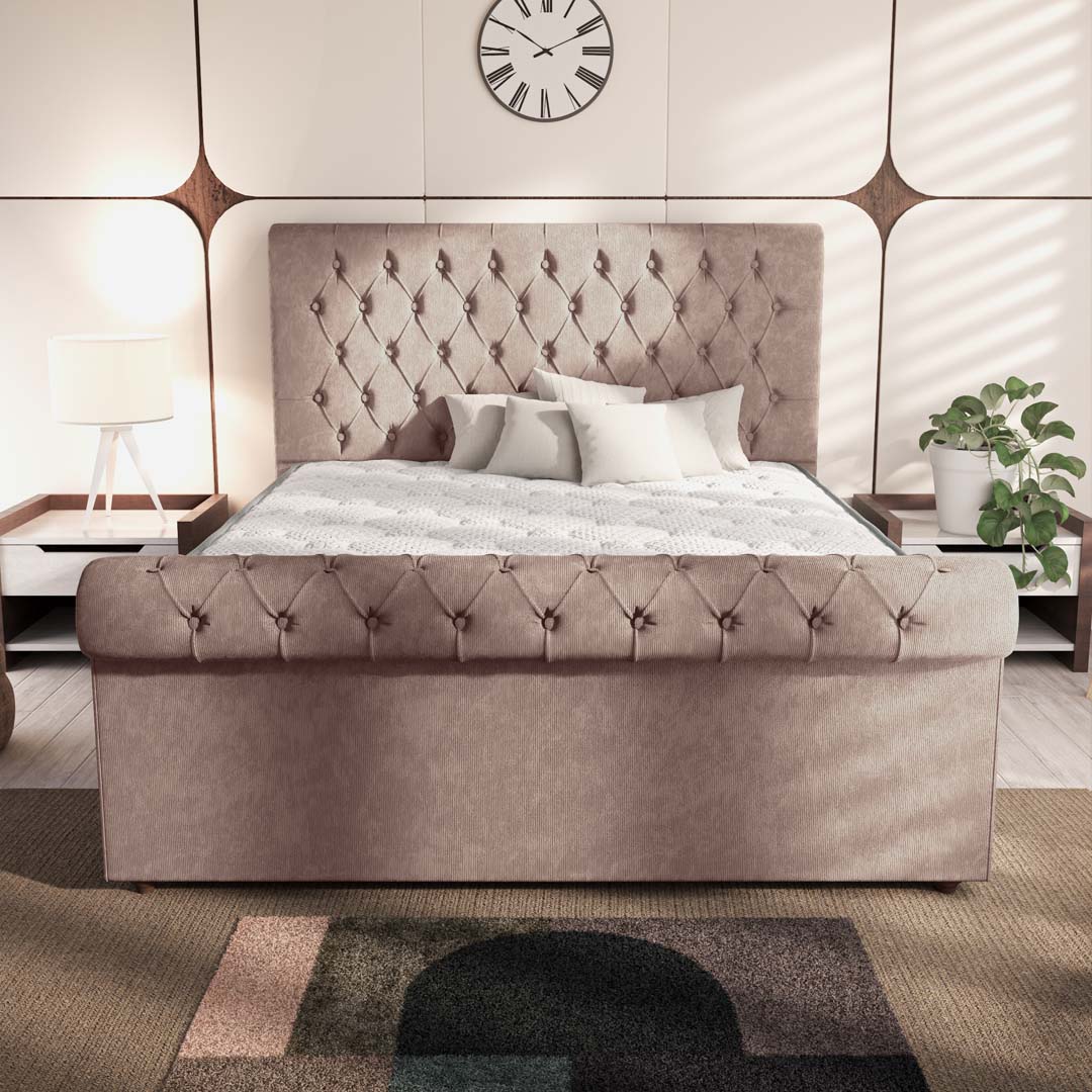 Berlin Upholstered Ottoman Bed