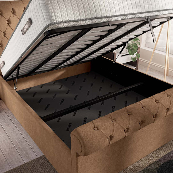 Berlin Upholstered Ottoman Bed
