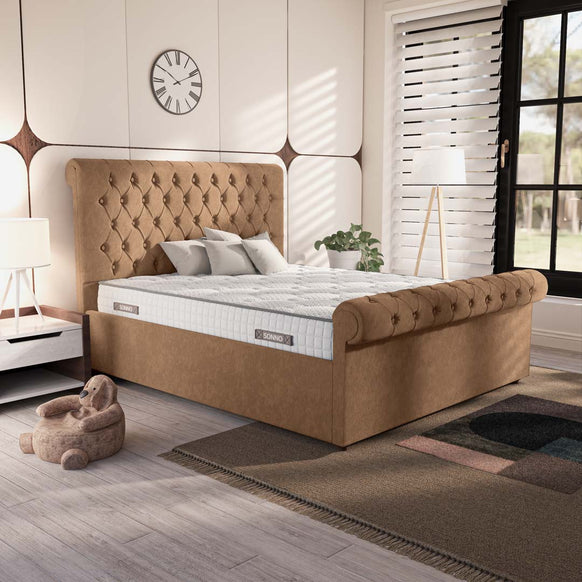 Berlin Upholstered Ottoman Bed