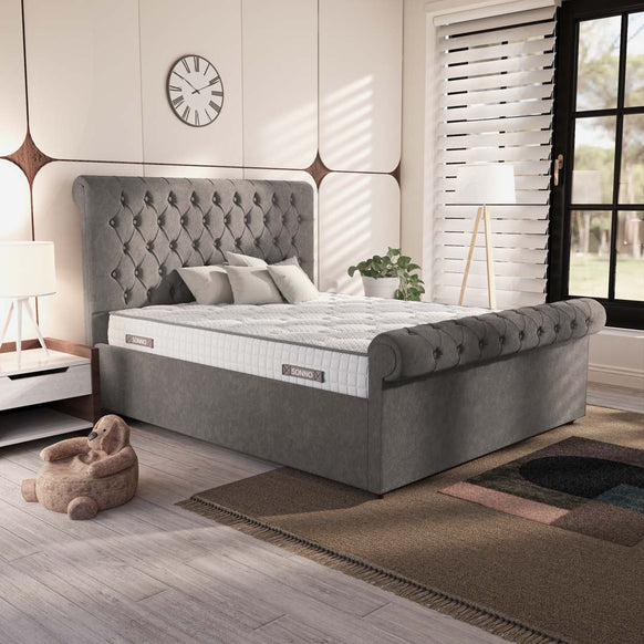 Berlin Upholstered Ottoman Bed