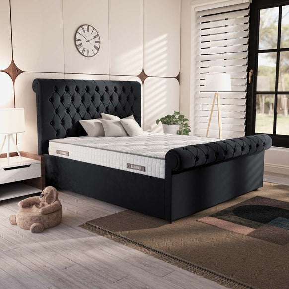 Berlin Upholstered Ottoman Bed