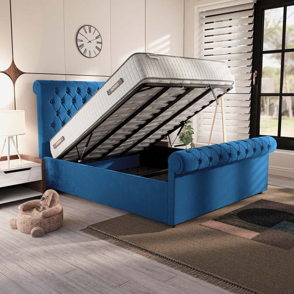 Berlin Upholstered Ottoman Bed