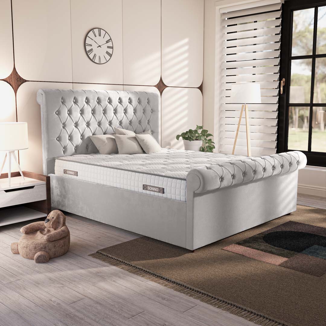 Berlin Upholstered Ottoman Bed
