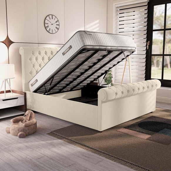 Berlin Upholstered Ottoman Bed