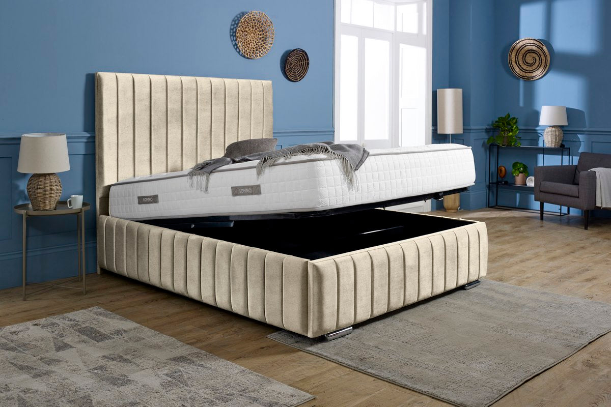 Milan Upholstered Ottoman Bed