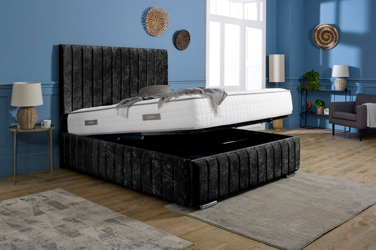 Milan Upholstered Ottoman Bed