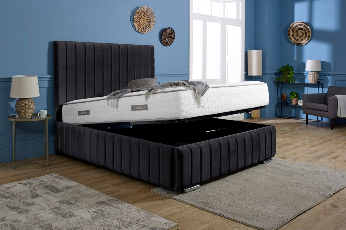 Milan Upholstered Ottoman Bed