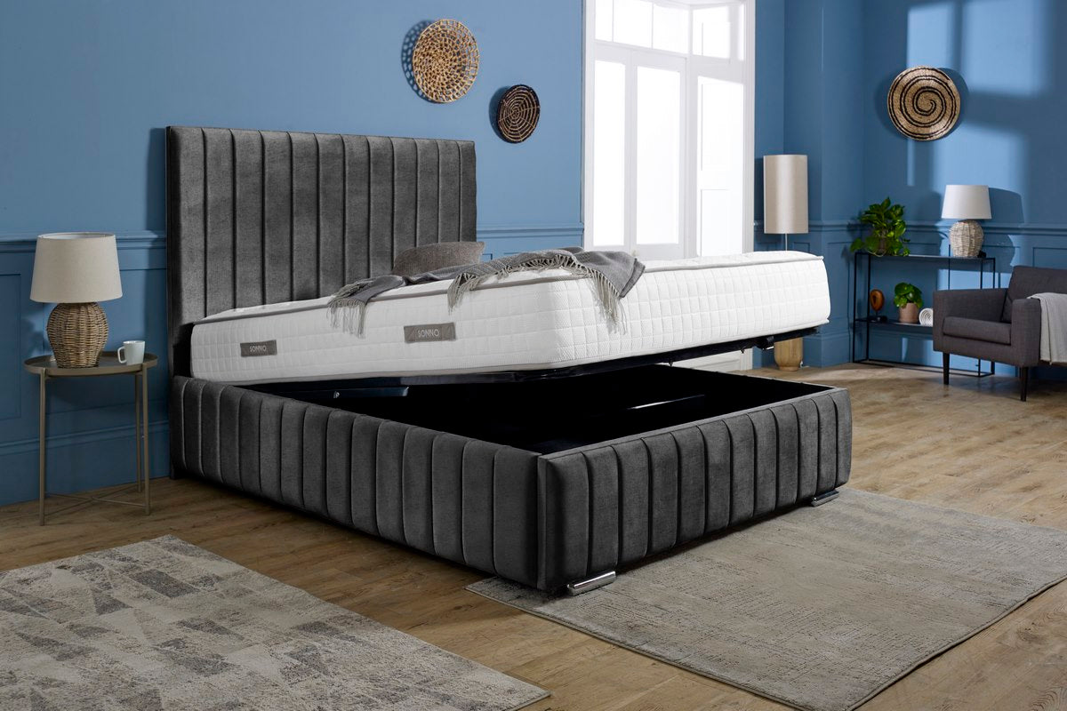 Milan Upholstered Ottoman Bed