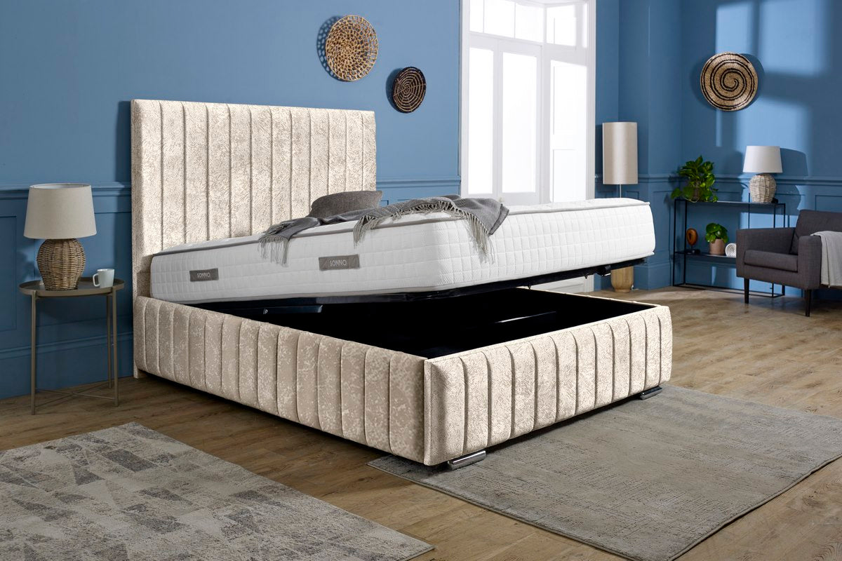 Milan Upholstered Ottoman Bed