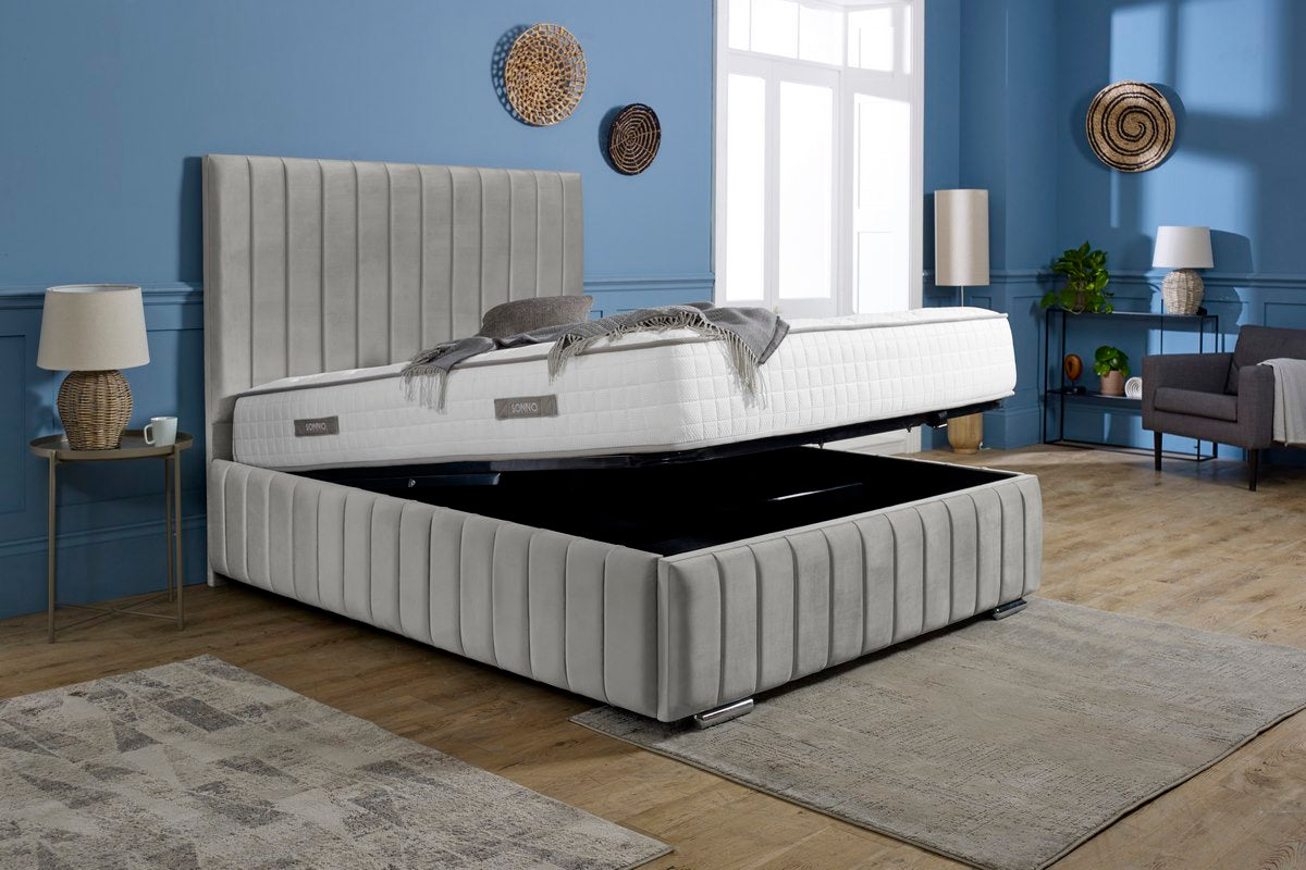 Milan Upholstered Ottoman Bed