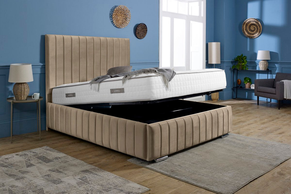 Milan Upholstered Ottoman Bed