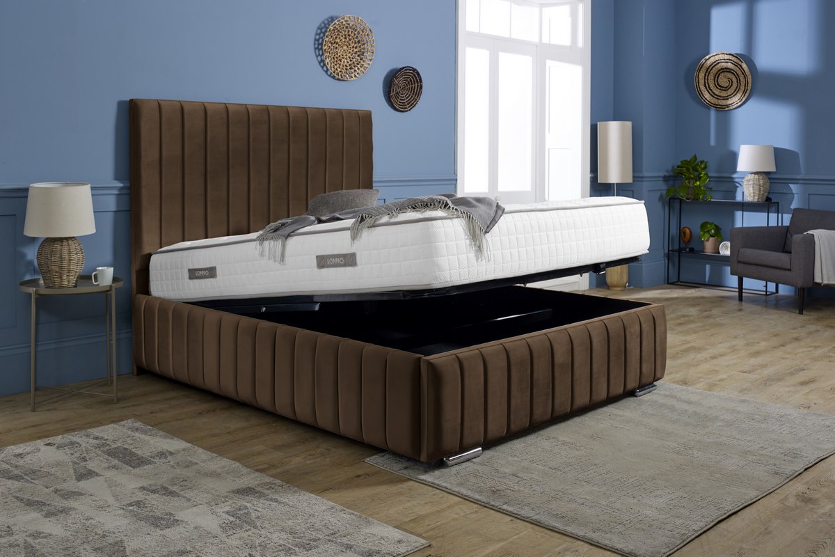 Milan Upholstered Ottoman Bed