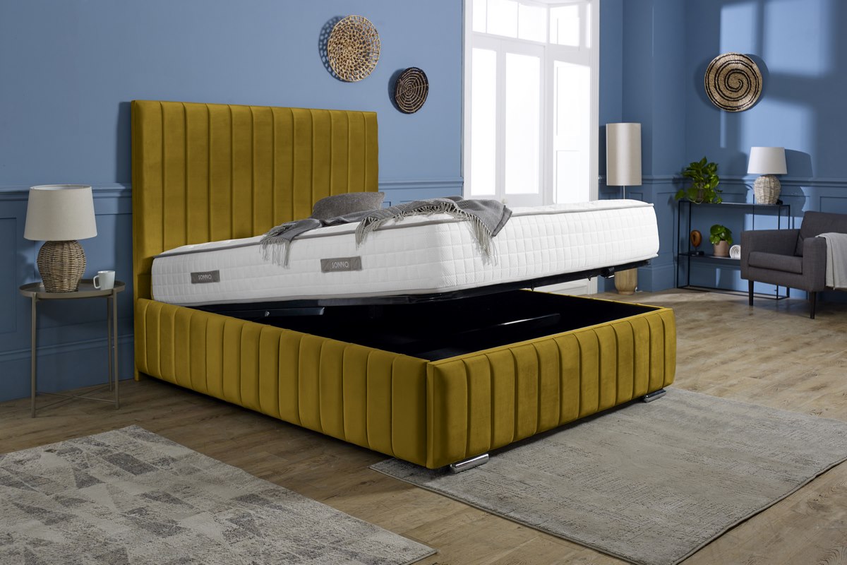 Milan Upholstered Ottoman Bed