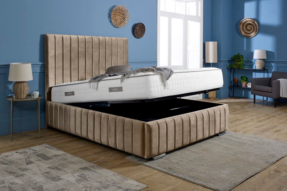 Milan Upholstered Ottoman Bed