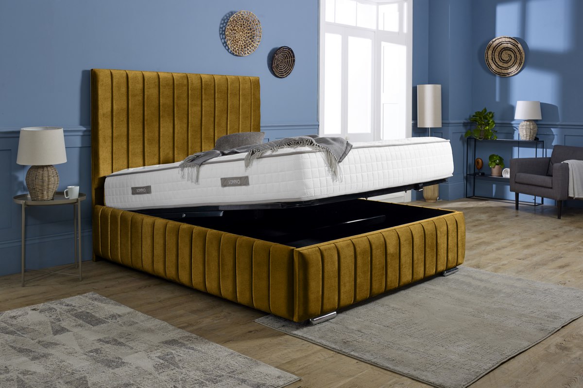 Milan Upholstered Ottoman Bed