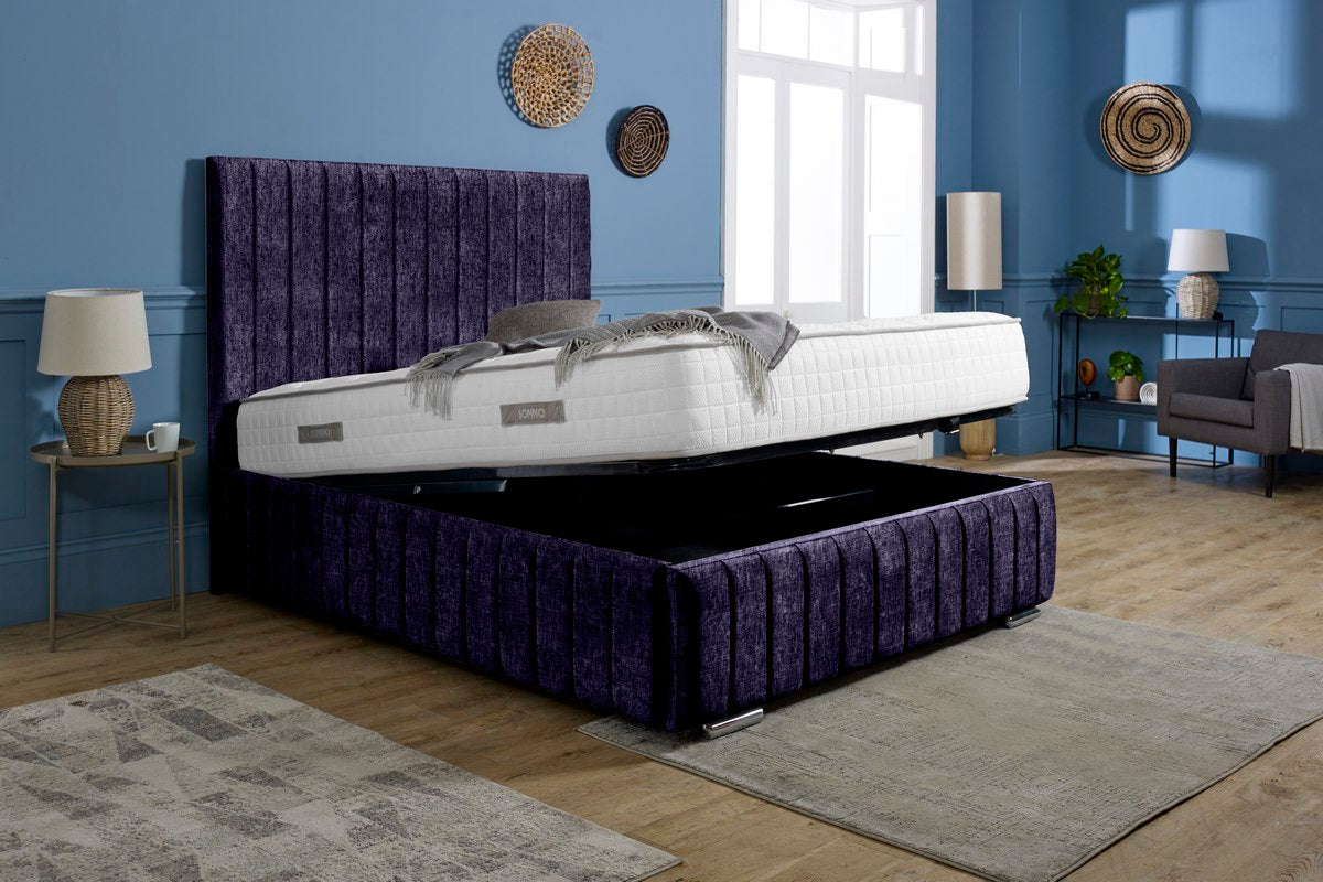 Milan Upholstered Ottoman Bed