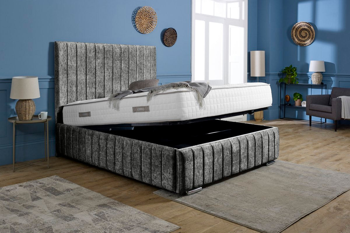 Milan Upholstered Ottoman Bed