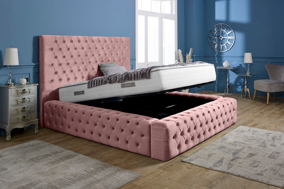 Ambassador Upholstered Ottoman Bed