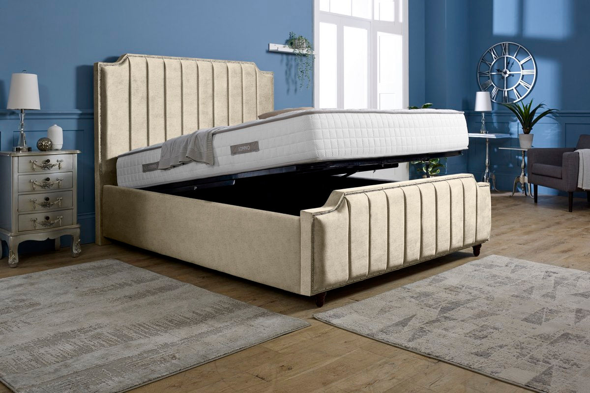 Washington Upholstered Ottoman Bed